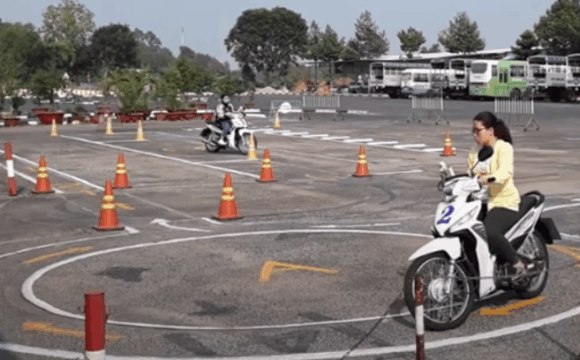 Lịch thi bằng lái xe A1 tại Hải Phòng. Ảnh minh hoạ